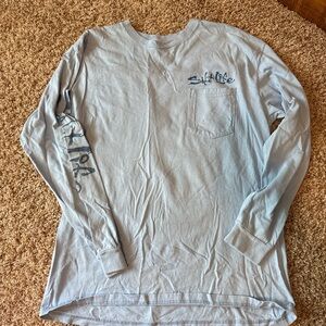 Salt Life Men's Sky Blue Long Sleeve Tee